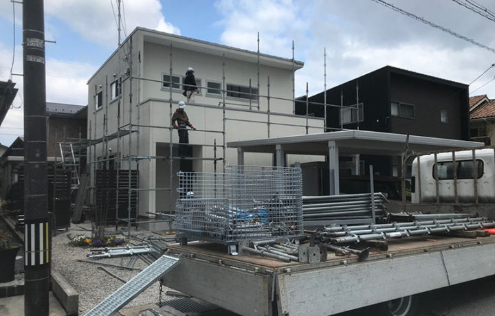 富山市M様邸 外壁塗装工事 着工